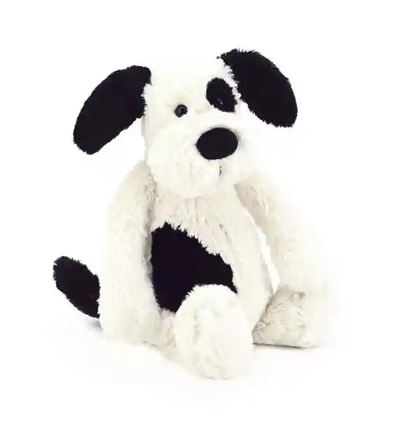 Jellycat Peluche Perro Blanco y Negro Grande