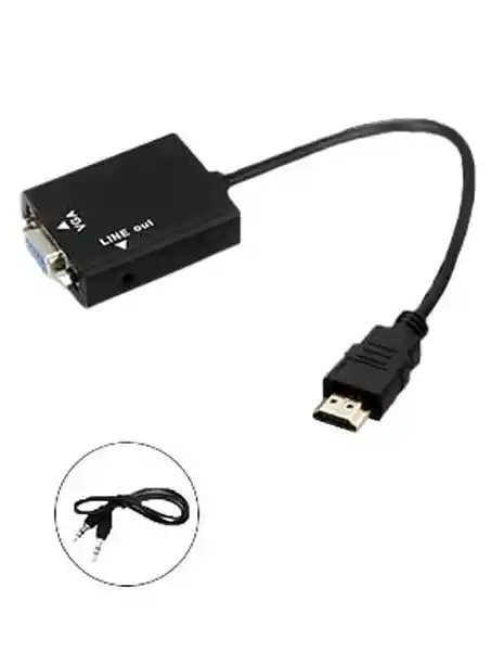 Birlink Adaptador Hdmi a Vga + Audio 3.5 mm