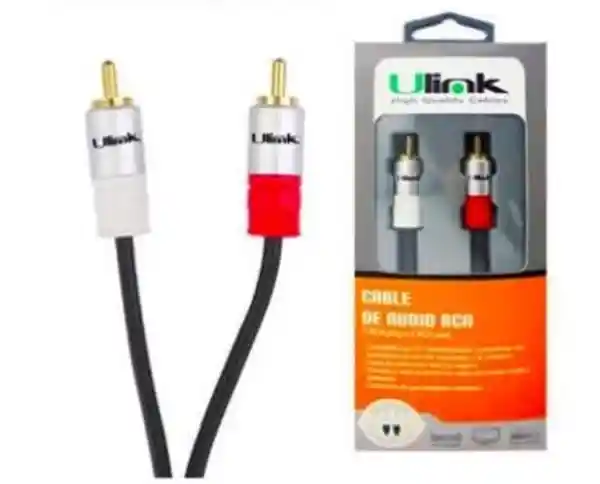 Ulink Cable Audio 2Rca a 2Rca 1.8 Metros UL-PROAD22RC