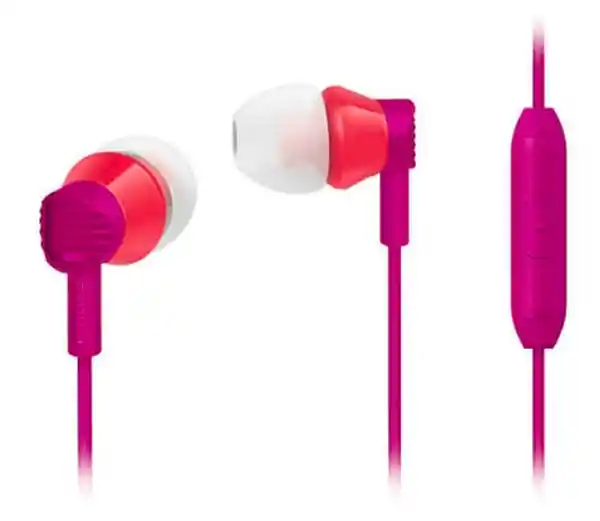 Philips Audífono Extra Bass Con Microfono She Pink SHE-3805PK