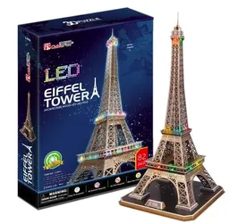 Cubicfun Rompecabezas 3D Led Eiffel Tower L091H