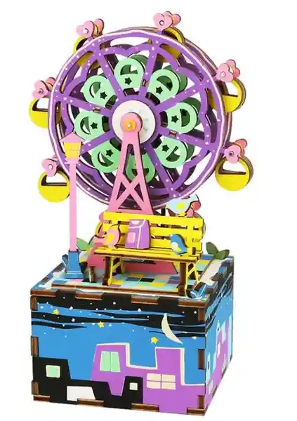 Robotime Rompecabezas 3D Ferris Wheel Music Box