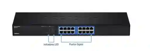 Trendnet Multipuerto Switch 16 Port Gigabit Rackeable Teg-S16G