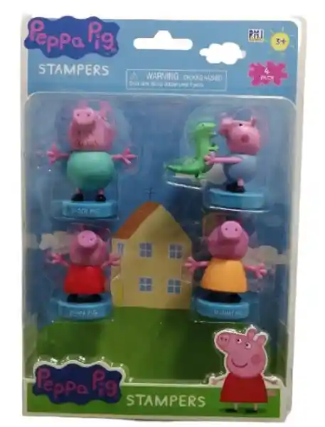 Pmi Toys Timbre Stamper Papá Pig/Mamá Pig/Peppa Pig/George Pig