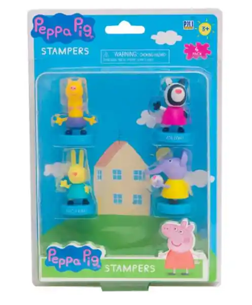 Pmi Toys Timbre Stamper Gerald Giraffe/Zoe Cebra/Rebeca/Emily