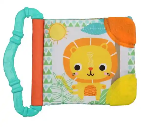 Bright Starts Juguete Para Bebé Teether & Read Libro Mordedor