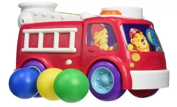 Bright Starts Juguete Para Bebé Roll & Pop Fire Truck