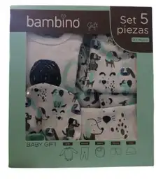 Bambino Set Gift Para Bebe Niño Azul 0-3 Meses