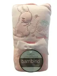 Bambino Toalla Con Capucha Classic Niña Rosado 76 x 76 cm