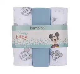 Bambino Paño Tutos Disney Baby Mickey Azul 60 x 40 cm