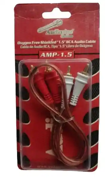 Audiopipe Cable Rca 1.5 Amp 2 x 2 1.5