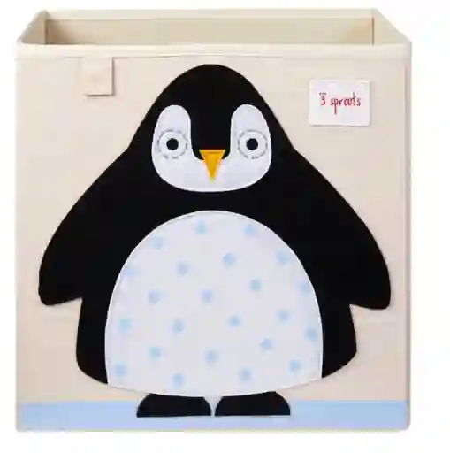 3 Sprouts Caja Organizadora Pingüino Negro