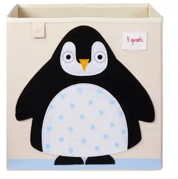 3 Sprouts Caja Organizadora Pingüino Negro