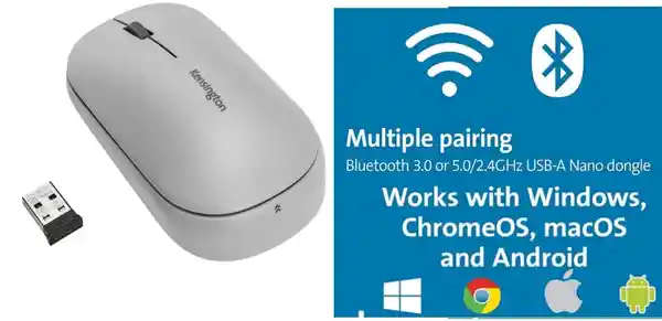 Kensington Mouse Suretrack Dual Wireless Blanco K75351WE