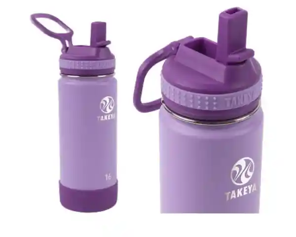 Takeya Botella Térmica Con Bombilla Kids Lilac/Violet 473 mL