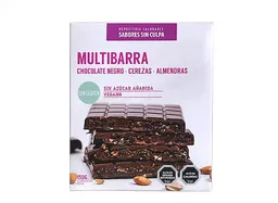 Sabores sin culpa Multibarra Chocolate Amargo 55% Cereza Y Almen