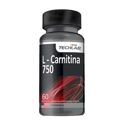 Techlab Aminoácido L-Carnitina 750 - 60 Capsulas