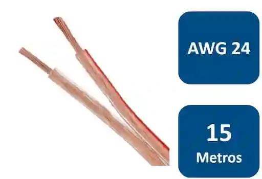 Macrotel Cable Para Parlante Awg 24 15 m