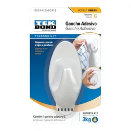 Tekbond Gancho Adhesivo Plástico Ámbar Blanco G 3 Kg