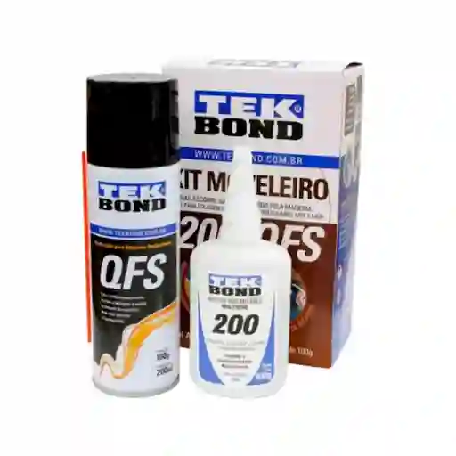 Tekbond Kit Mobiliario Instantáneo 200 + Acelerador Qfs