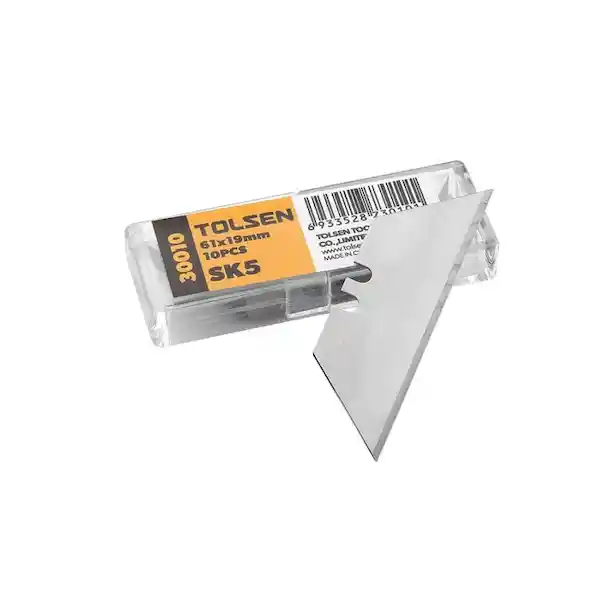 Tolsen Cuchillo de Repuesto Cartonero Retráctil 61 x 19 mm