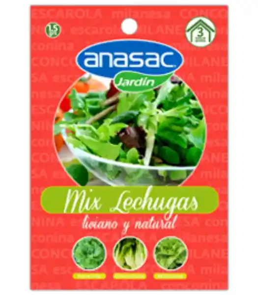 Anasac Semilla Mix Lechugas 1.5 g
