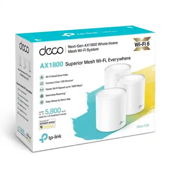 Tp-Link Sistema Wifi 6 Mesh Deco X200 1800 Mbps