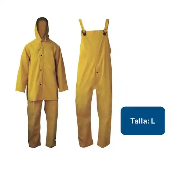 Lioi Traje Impermeable Para el Agua Amarillo Talla L