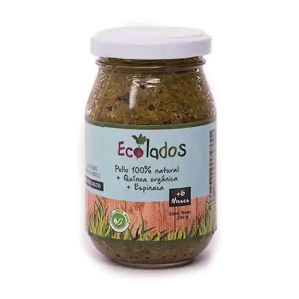 Ecolados Picado Orgánico Pollo Quinoa Espinaca