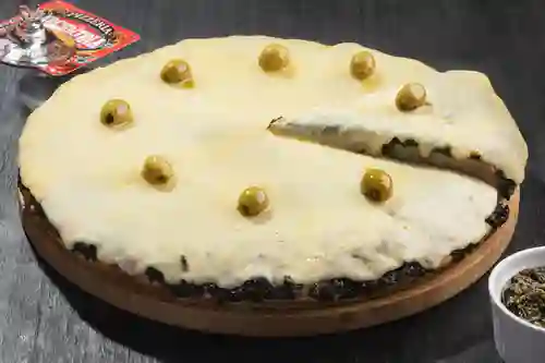 Pizza Espinaca Salsa Blanca