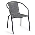 Silla Rattan Gris