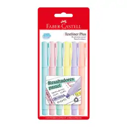 Faber Castell Destacador Colores Pastel Blíster 493791