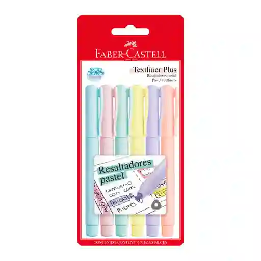 Faber Castell Destacador Colores Pastel Blíster 493791