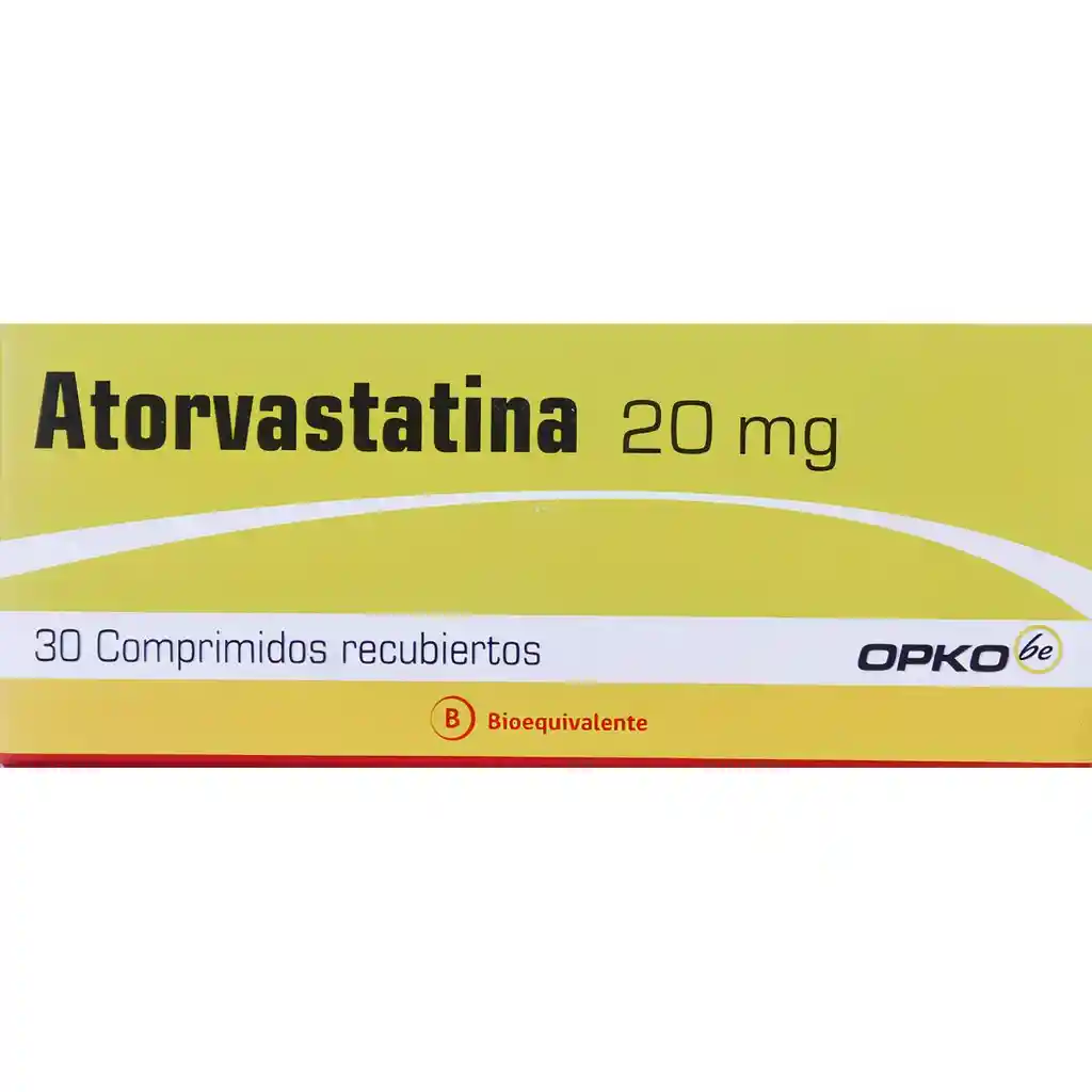 Atorvastatina 20 mg x 30 Comprimidos Recubiertos