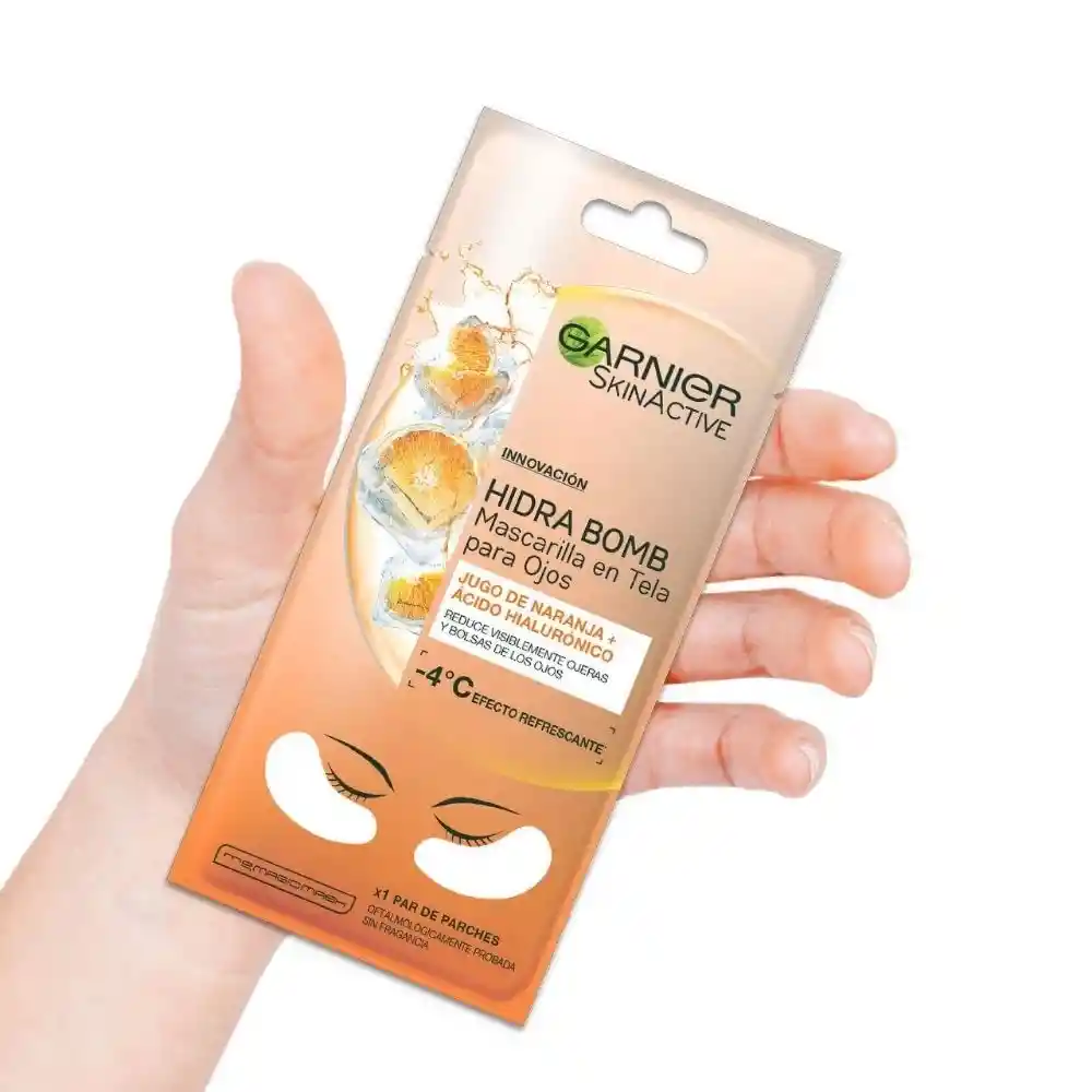 Garnier-Skin Active Mascarilla en Tela para Ojos con Vitamina C