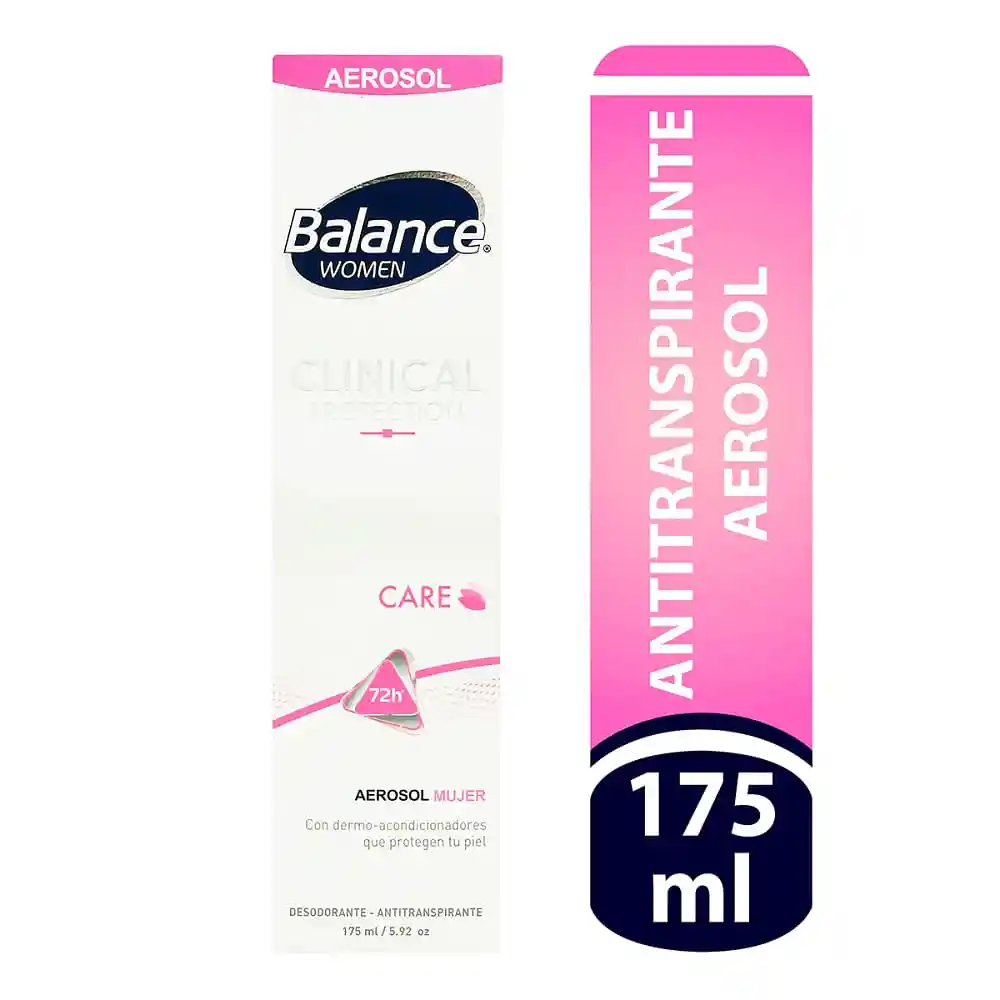 Balance Desodorante Clinical Protection Care Aerosol Mujer