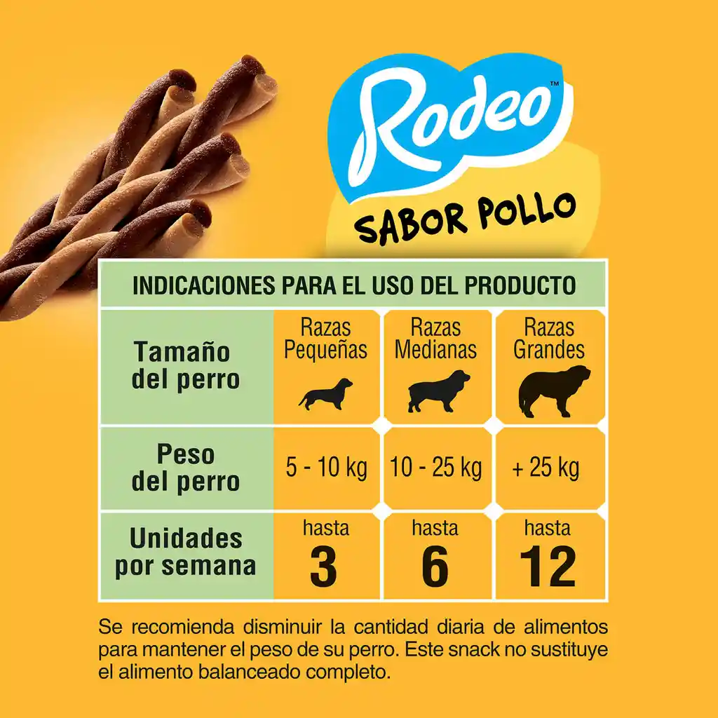 Pedigree Snack Rodeo para Perro Sabor a Pollo