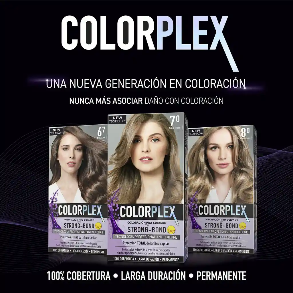 Colorplex Coloración Permanente Tono 7.11 Rubio Ceniza 