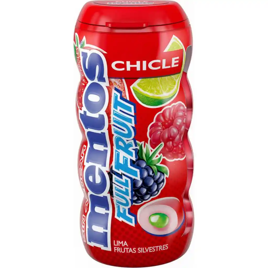 Mentos Chicle Frutos Rojos