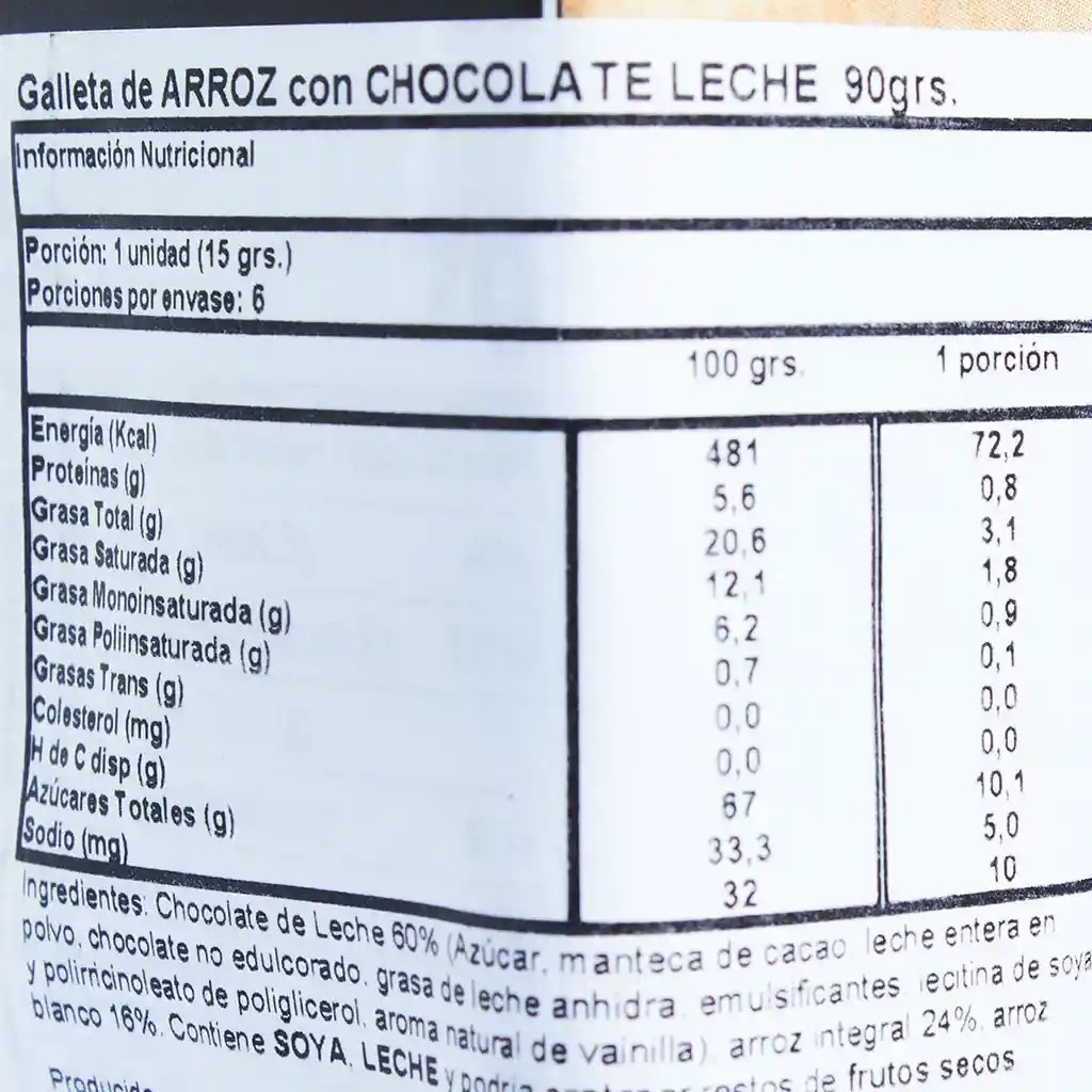 Kupiec Galleta de Arroz con Chocolate Belga