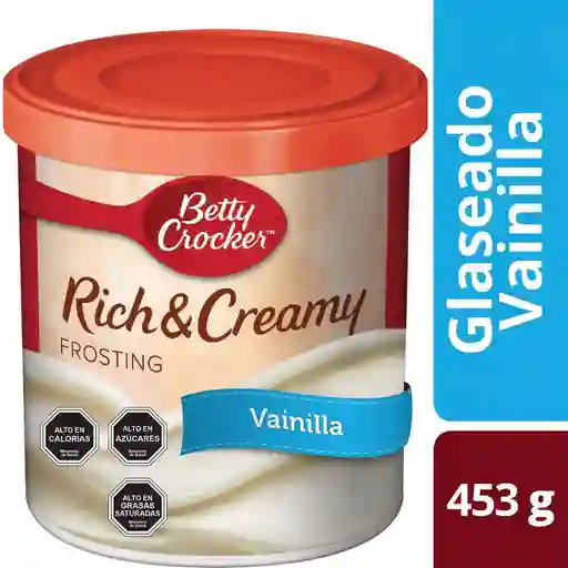 Betty Crocker Glaseado Sabor Vainilla Rich & Creamy Frosting