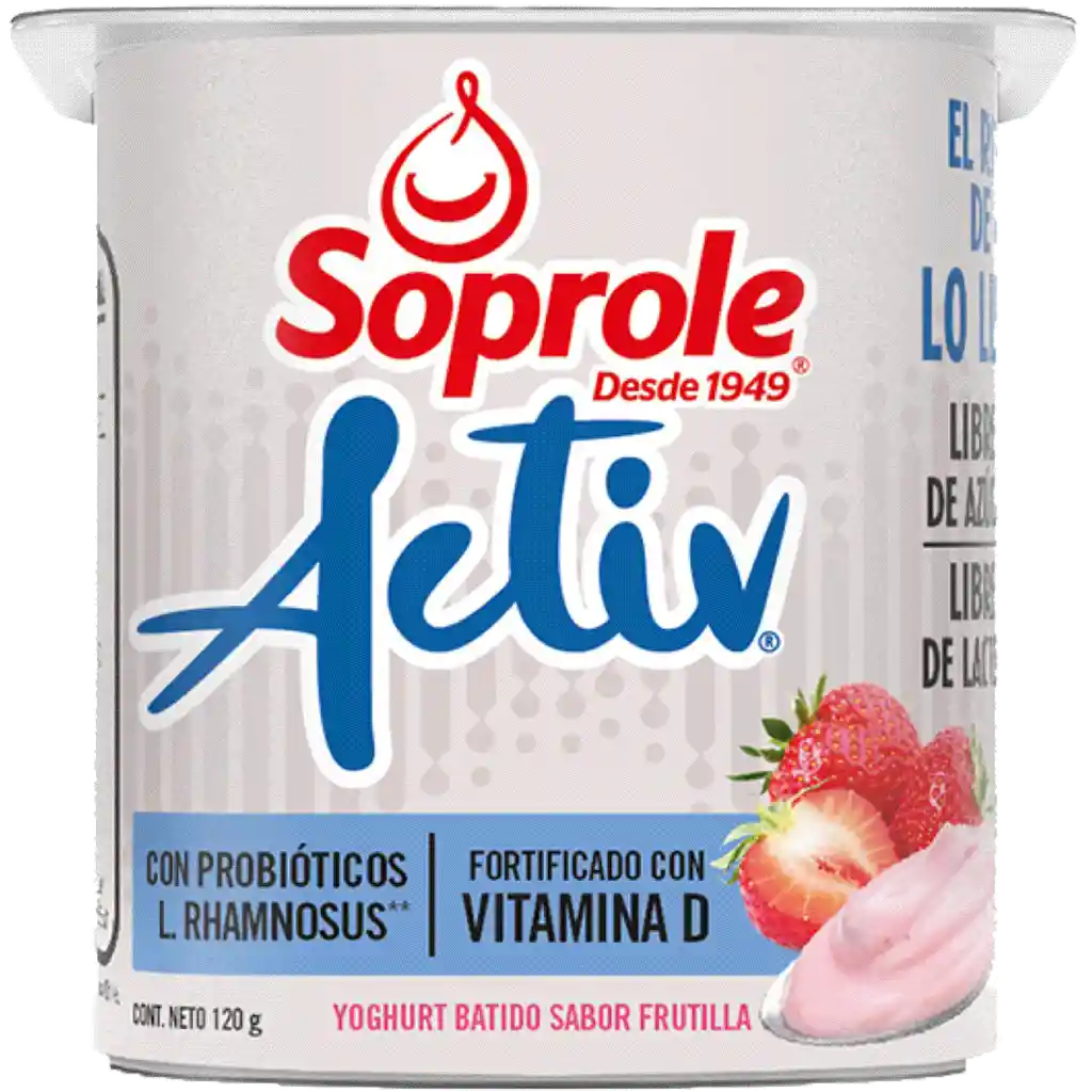 Soprole Yogurt Activ Sabor Frutilla