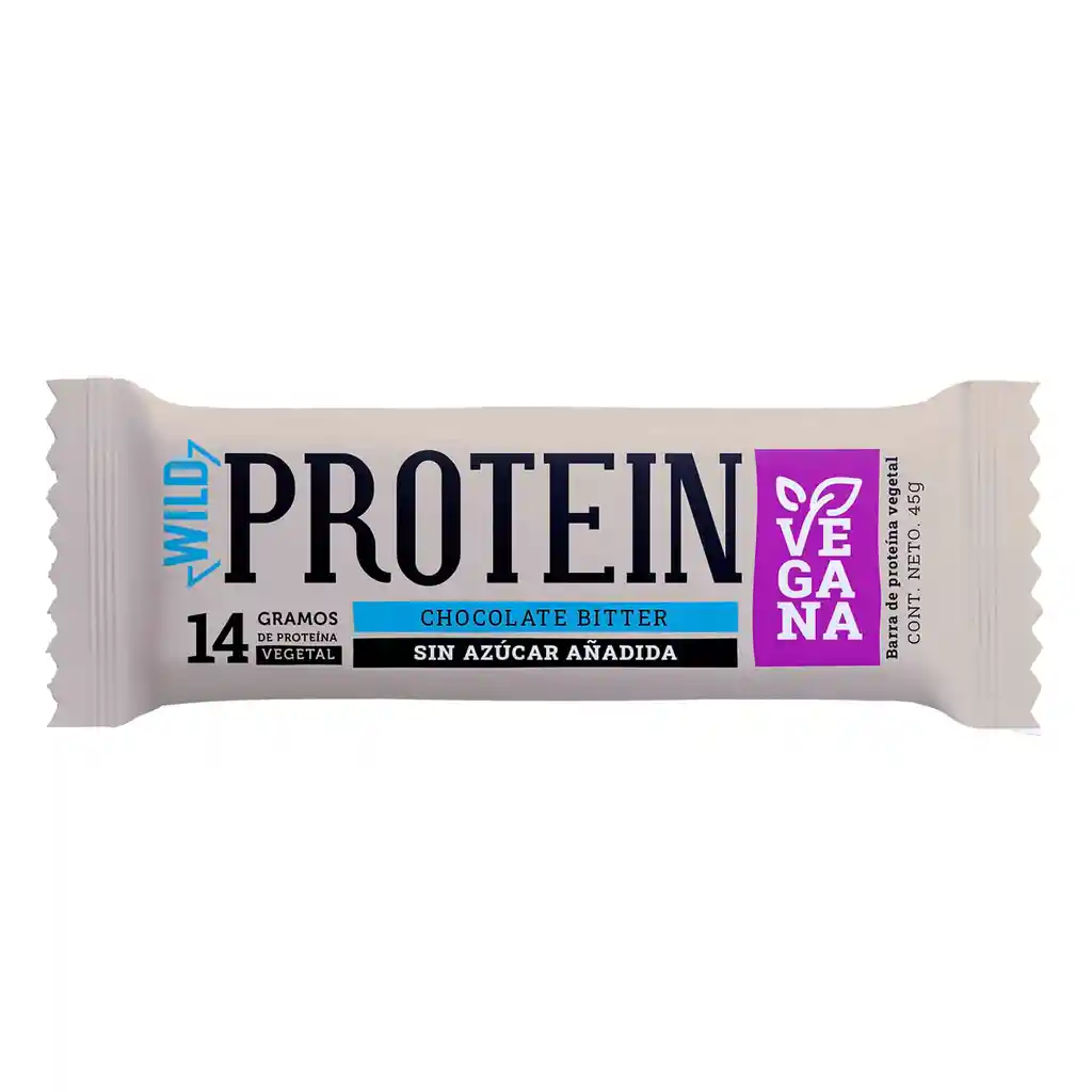 Wild Protein Barra de Cereal Vegana Sabor Chocolate y Coco