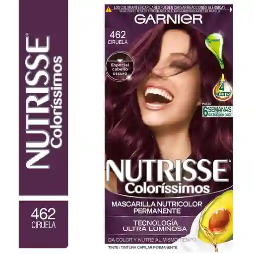 Garnier-Nutrisse Coloración Colorissimos para Cabello Tono 462 Ciruela