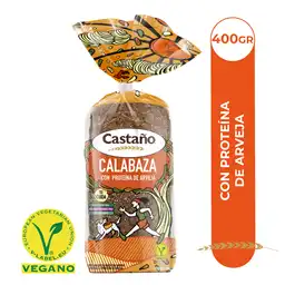 Castaño Pan de Calabaza con Proteína de Arveja