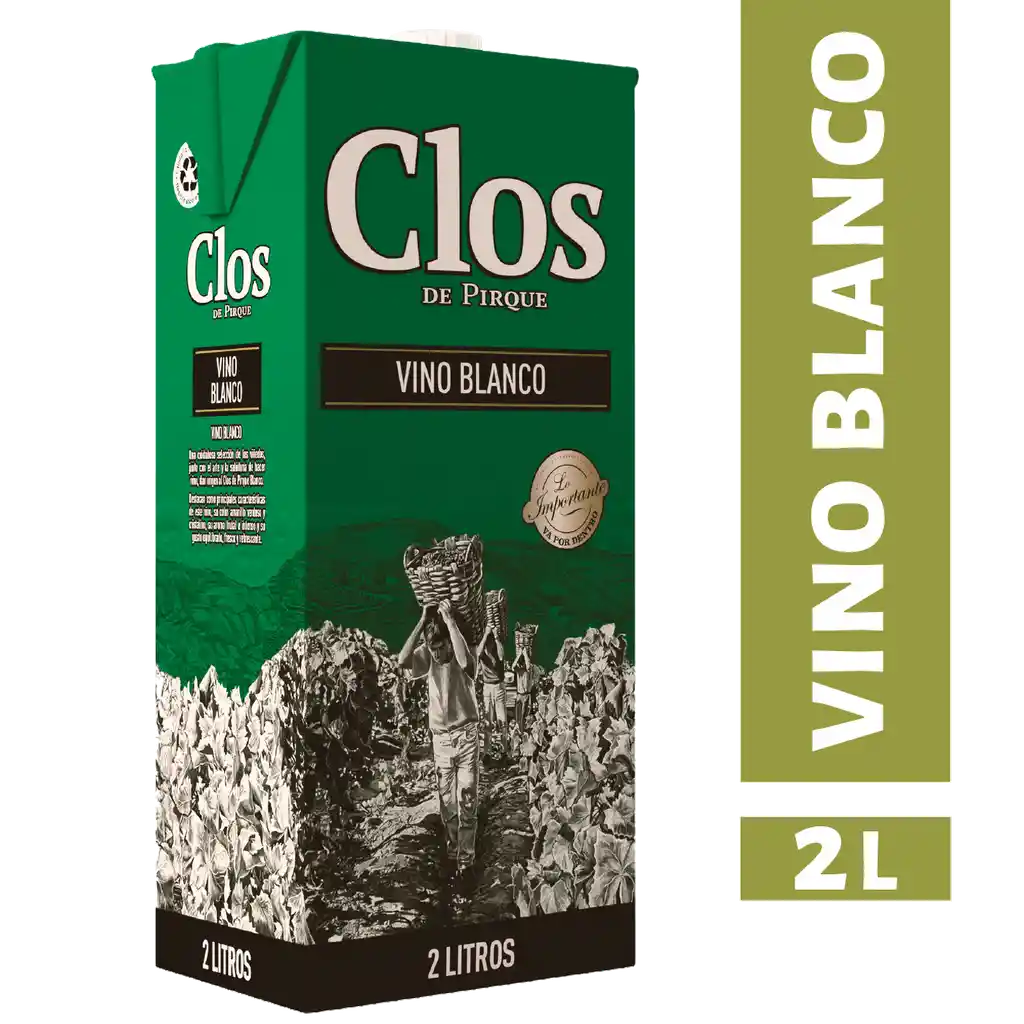 Clos De Pirque Vino Blanco en Caja