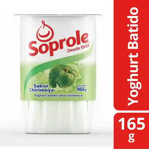 4 x Yoghurt Batido Soprole 165 g Chirimoya