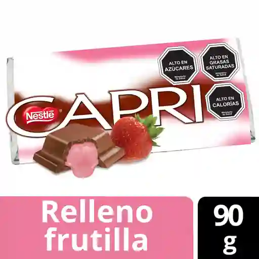 3 x Chocolate Capri 90 g Frutilla