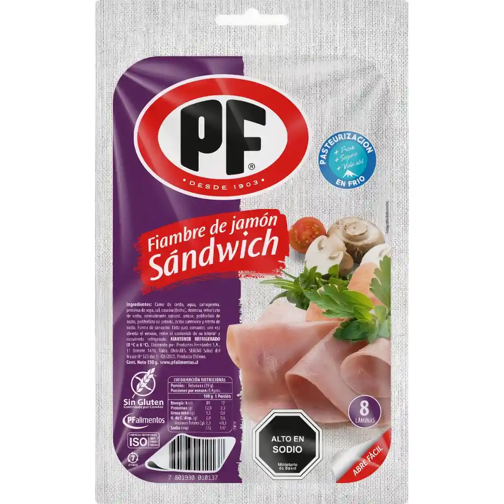 PF Fiambre de Jamón Sándwich