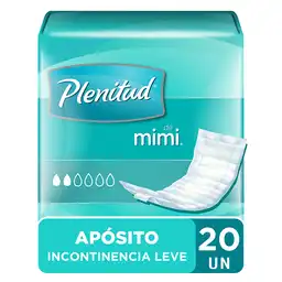 Plenitud Apósito Aloe Incontinencia Leve de Mimi